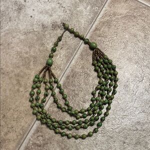 Elegant Green Beaded Necklace